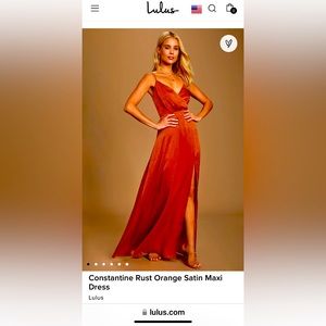 Lulu Satin Maxi dress